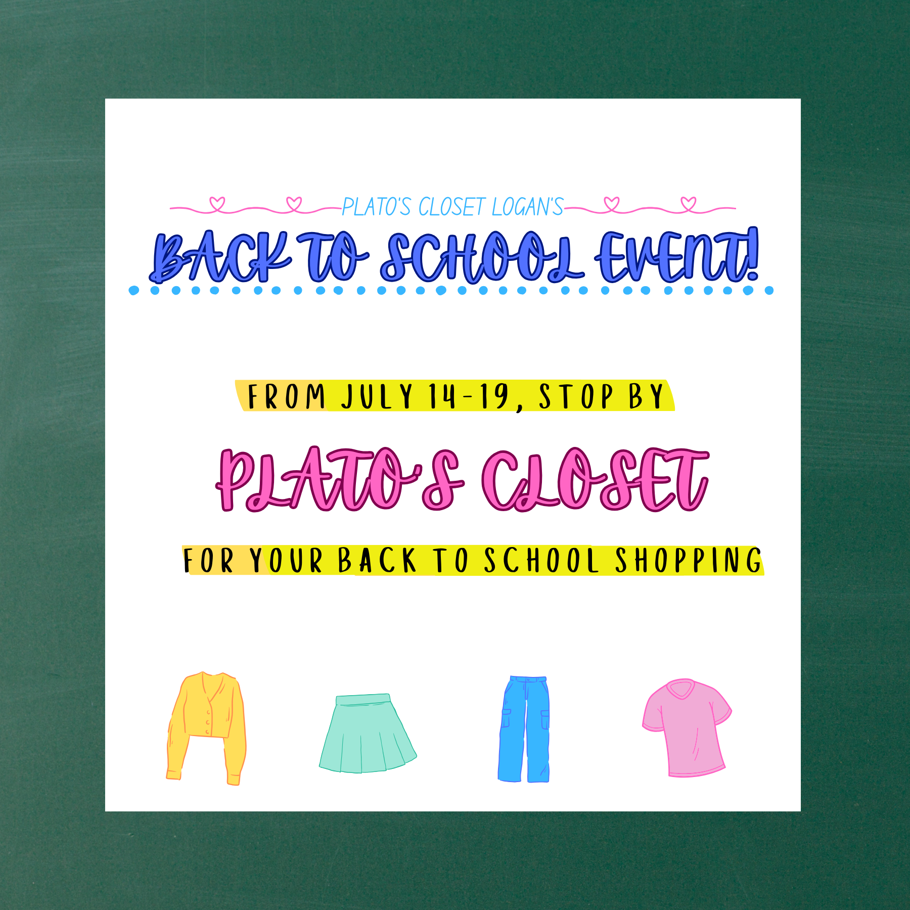 Back to School Event